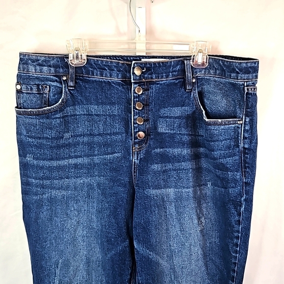 Lane Bryant Plus Size Signature Fit High- Rise Girlfriend Straight Jean Sz 16 - Picture 2 of 7